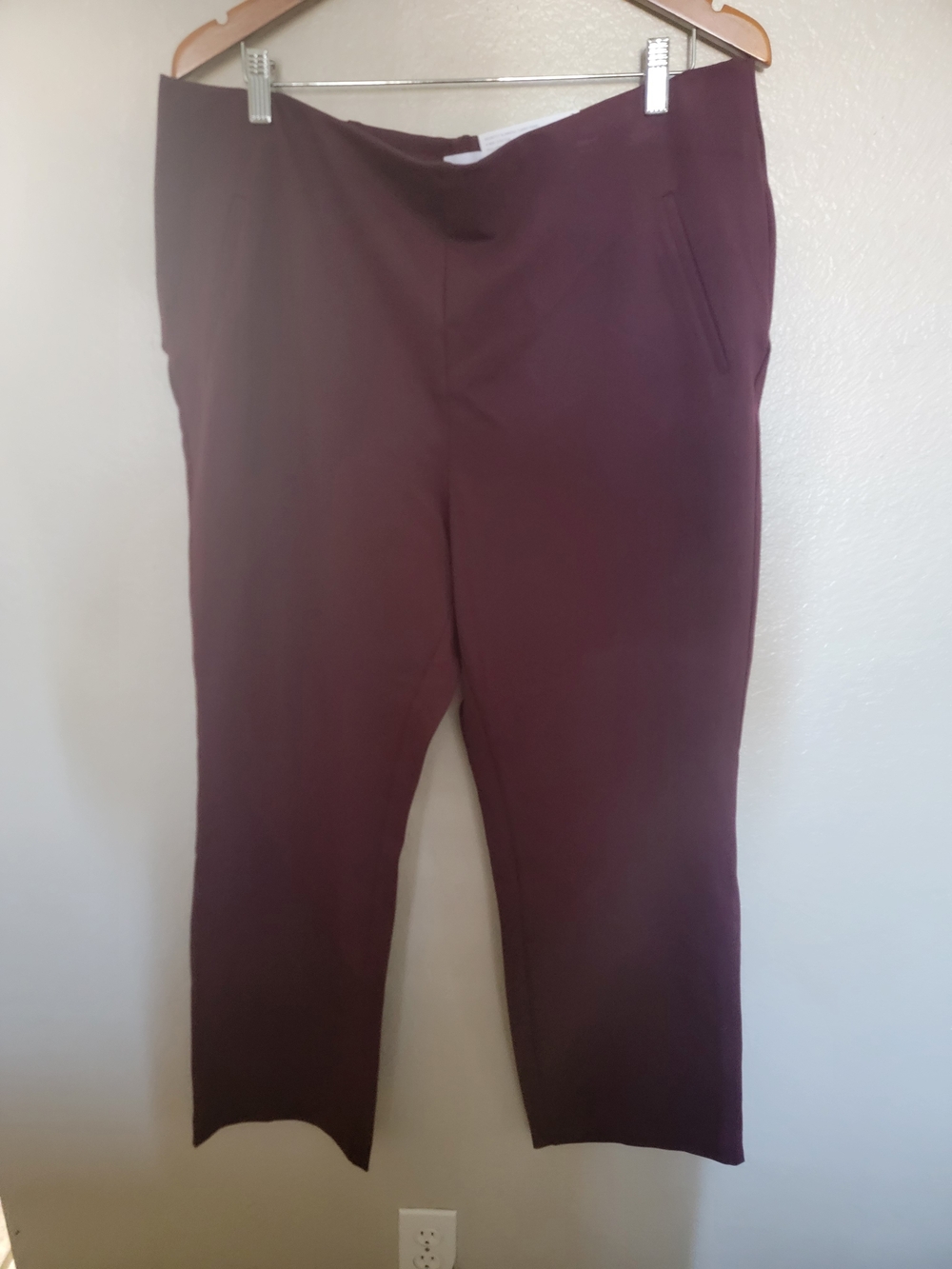 Men's Burgundy Stretch Dress Pants